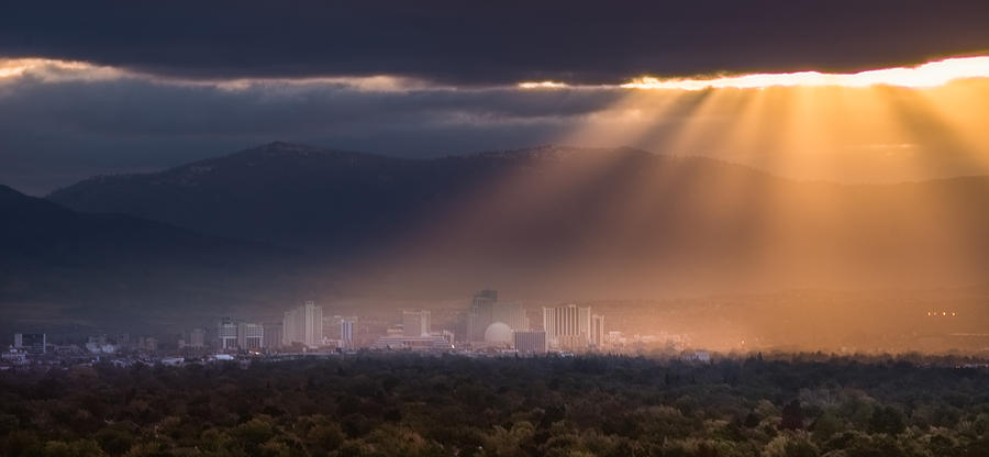 Reno After The Storm Photograph