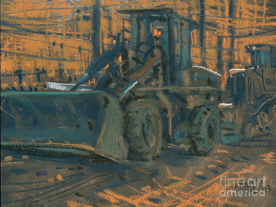 Bull Dozer #1 Painting by Donald Maier