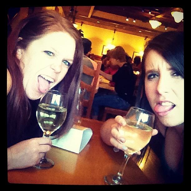 Wine Photograph - After Work Feast At Olive Garden !! by Saige T