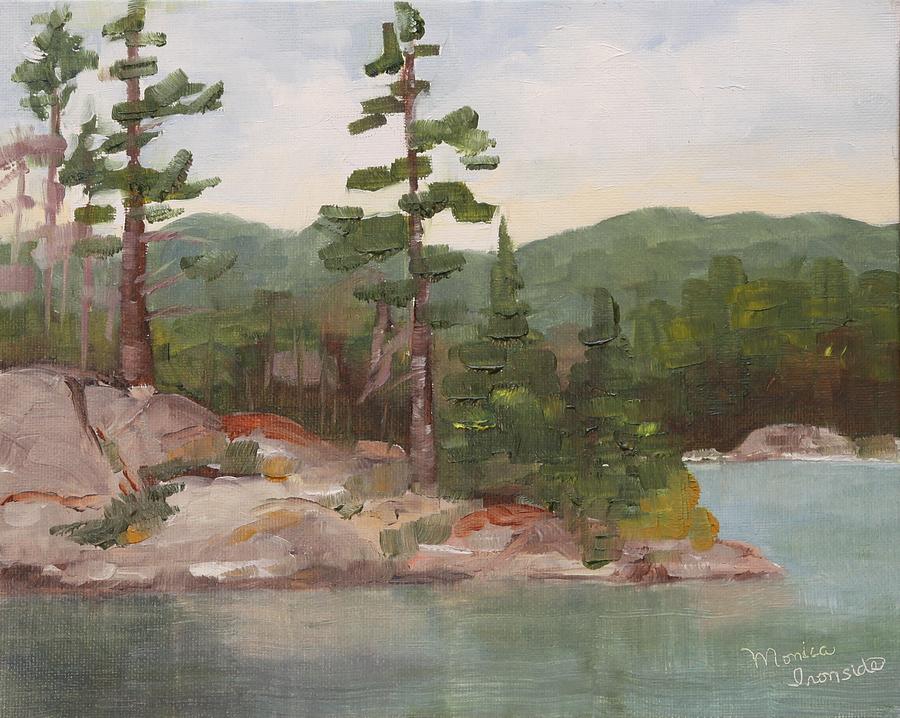 Afternoon at Centre Lake Painting by Monica Ironside