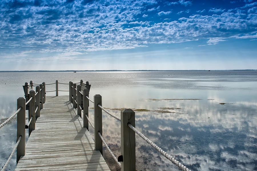 Afternoon at Currituck Sound Photograph by Victor Culpepper