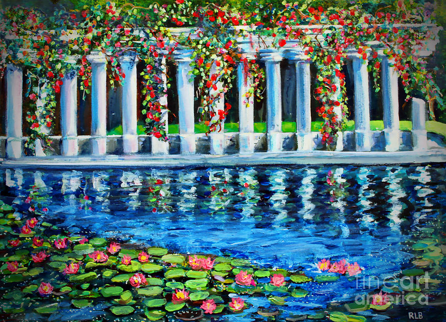 Afternoon at Parc Monceau Painting by Rita Brown
