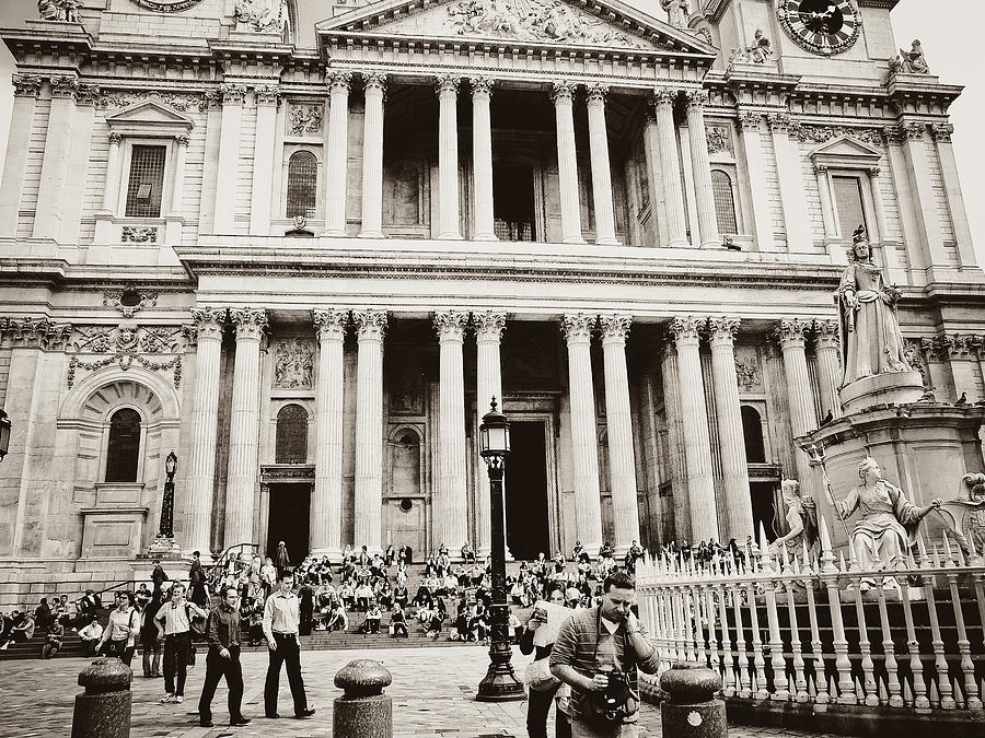 London Photograph - Afternoon at St. Pauls Cathedral by Cheryl LaPrade