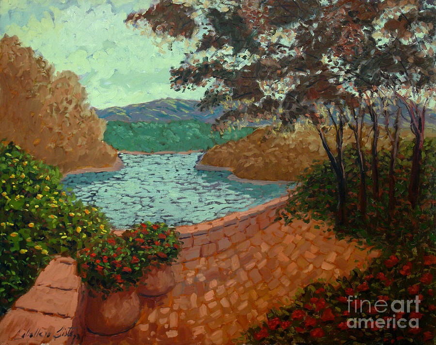 Afternoon at the lake Painting by Monica Elena
