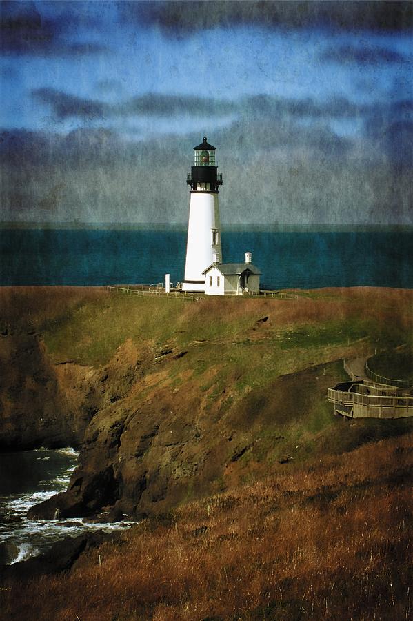 Lighthouse Photograph - Afternoon At The Yaquina Head Lighthouse by Thom Zehrfeld