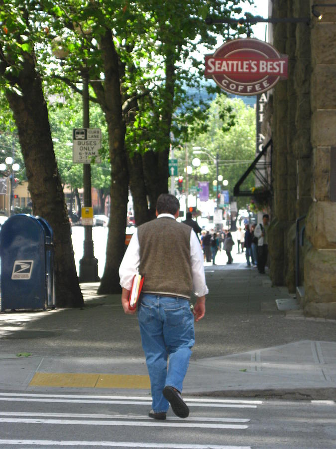 Seattle Photograph - Afternoon Business Afternoon Stroll by David Trotter