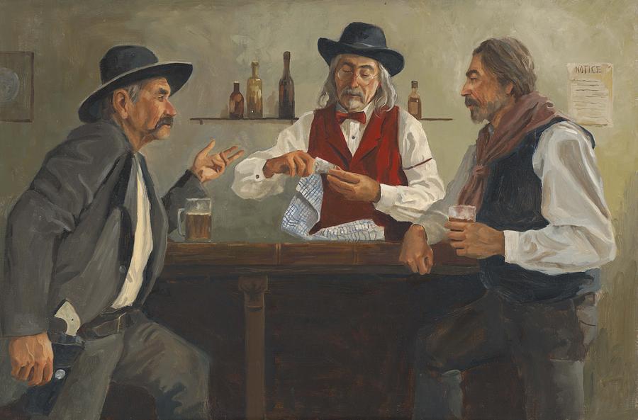 Beer Painting - Afternoon Cocktails by Clement Scott