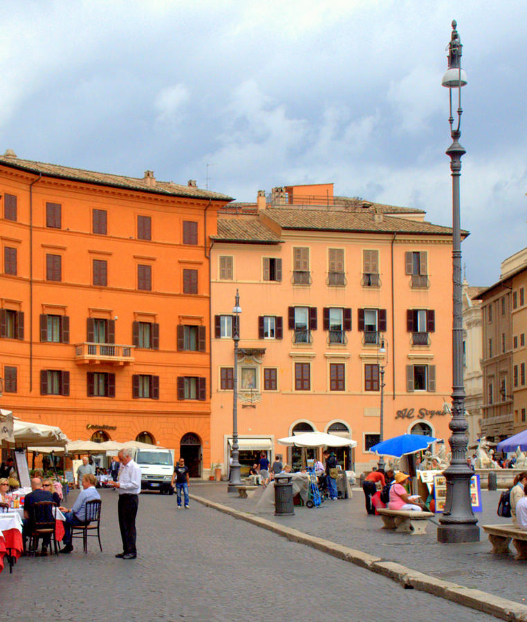 Afternoon in Piazza Navona Rome Photograph by Caroline Stella