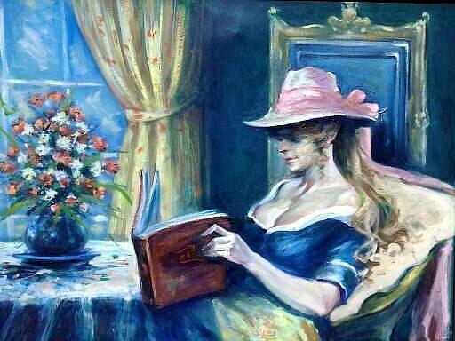 Afternoon Read Painting by Philip Corley
