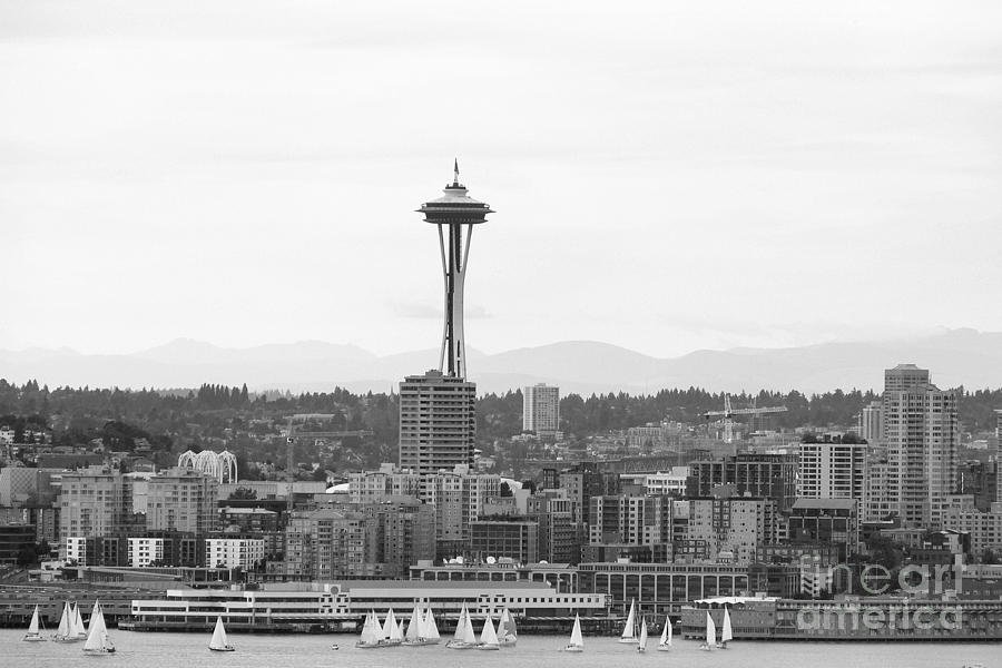 Afternoon Regatta - Seattle Photograph by Scott Cameron