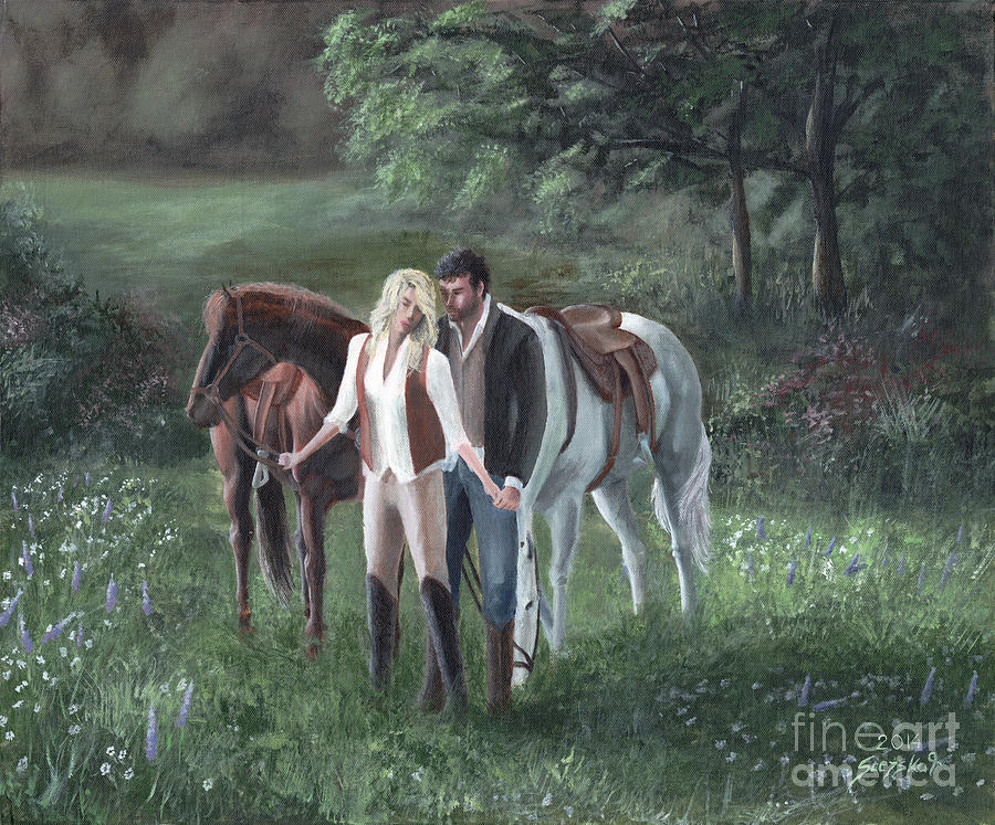 Horse Painting - Afternoon Ride by Bretislav Stejskal