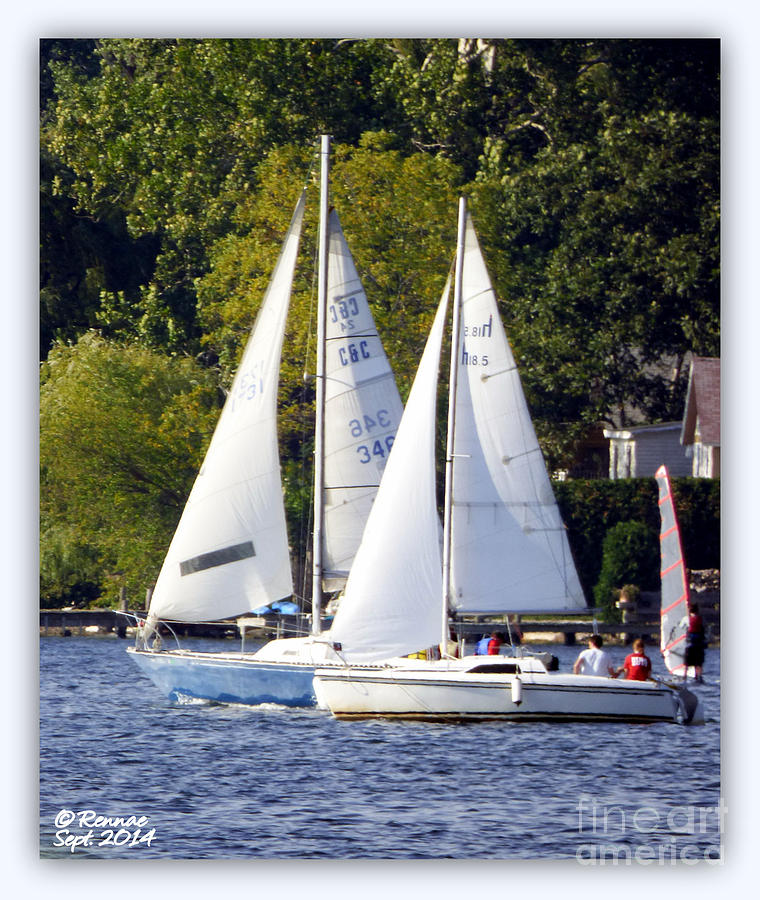 Sail Boats Photograph - Afternoon Sailing by Rennae Christman Sail Boats Photograph - Afternoon Sailing by Rennae Christman