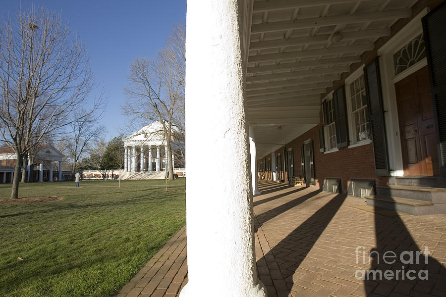 Afternoon shadows spread across the dorms rooms along the Lawn Photograph by Jason O Watson