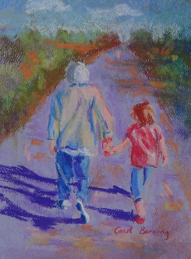 Afternoon Stroll Painting by Carol Berning