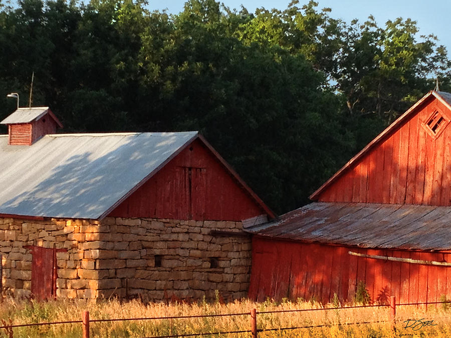 Afternoon Sun on the Old Red Barn Photograph by Rod Seel