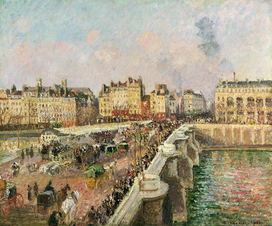 Camille Pissarro Painting - Afternoon Sunshine. Pont Neuf by Camille Pissarro