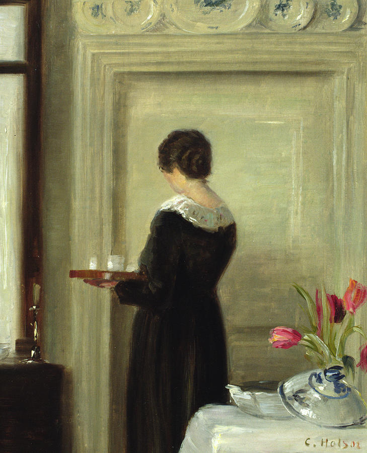 Tea Painting - Afternoon Tea by Carl Holsoe