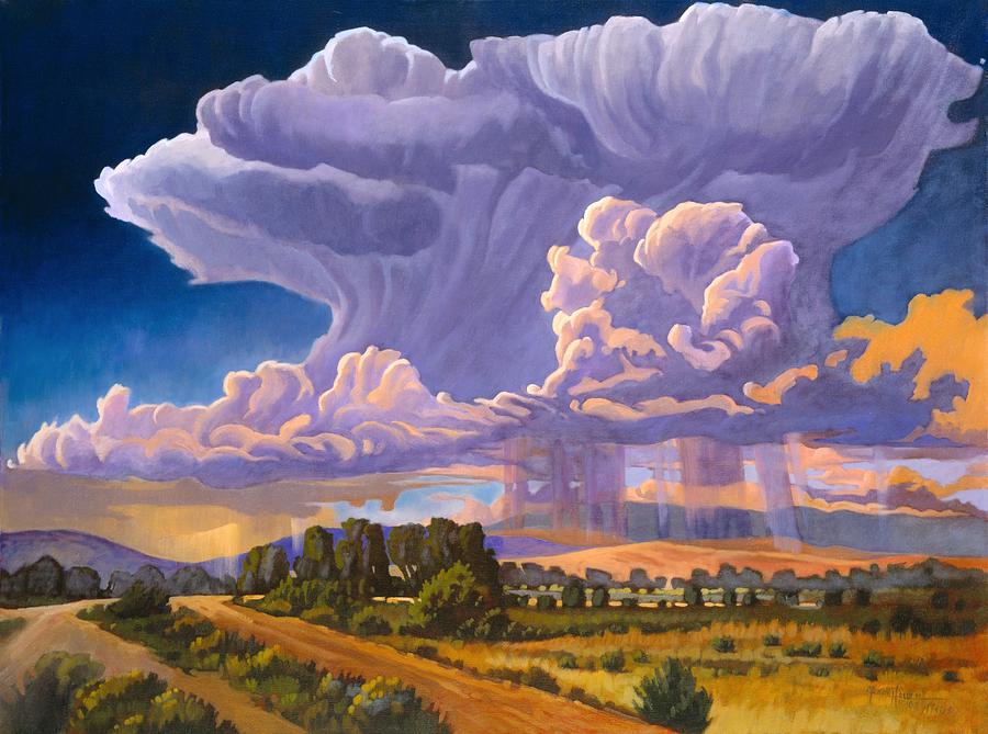 Santa Fe Painting - Afternoon Thunder by Art West