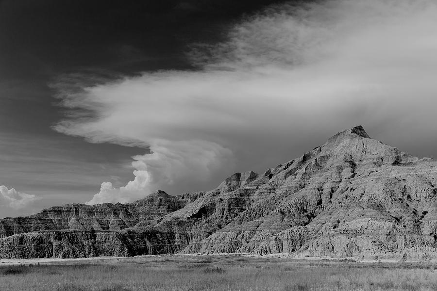 Badlands National Park Photograph - Afternoon Thunderstorm Pine Ridge Agency SD by Troy Montemayor