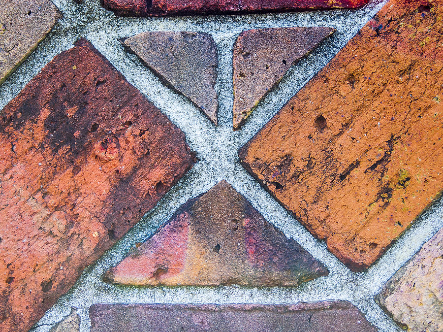 Brick Photograph - Against A Brick Wall by Carolyn Marshall