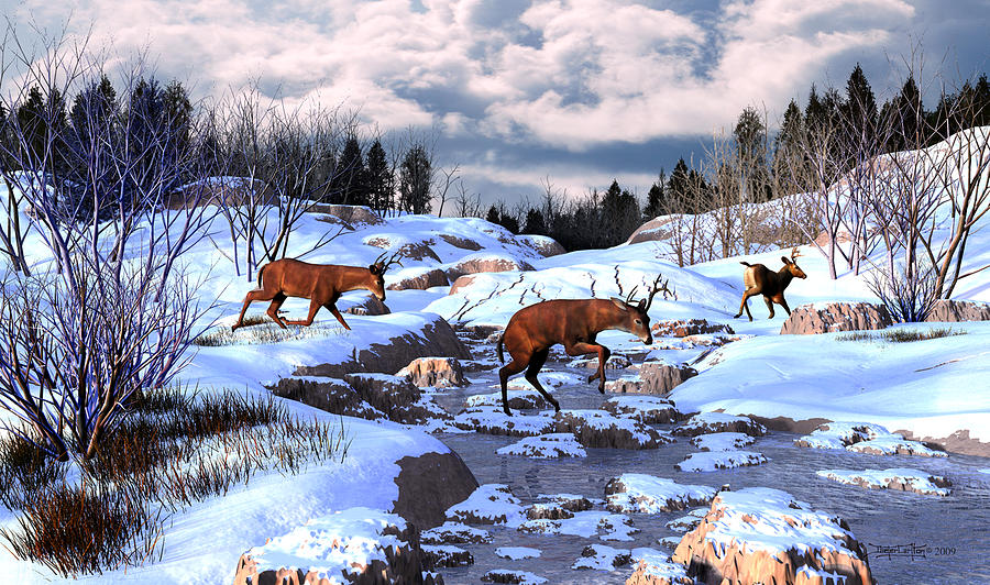 Against The Winter Chill Digital Art by Dieter Carlton