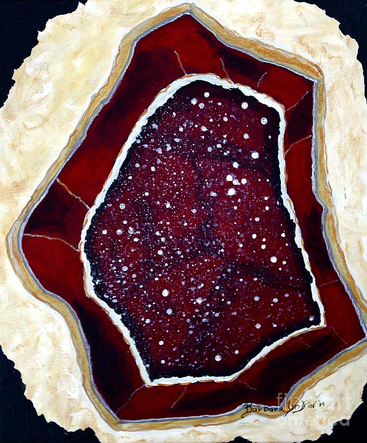 Agate Geode 2 Painting by Barbara A Griffin