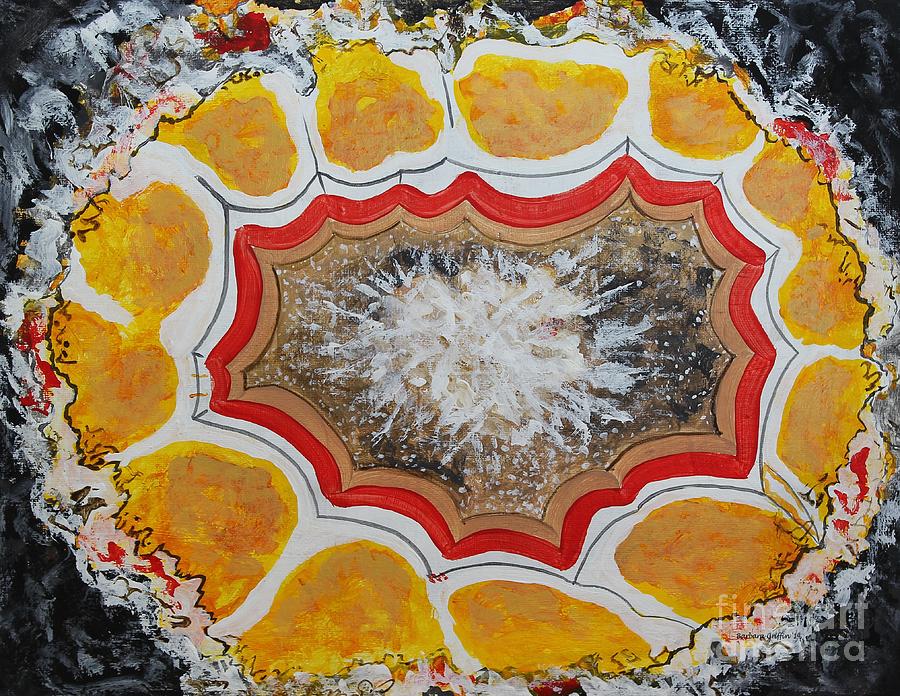 Agate Geode 7 Painting by Barbara A Griffin