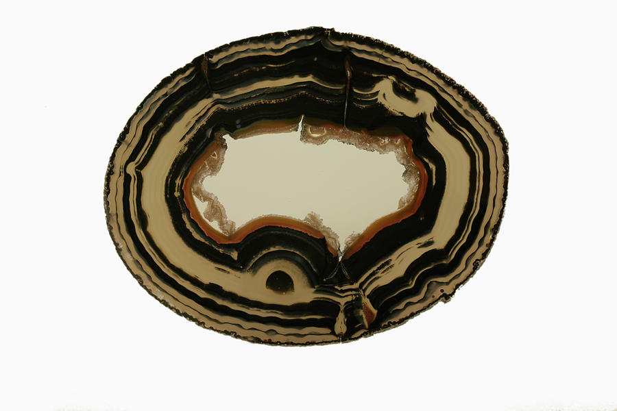 Agate Geode Slice Photograph by Science Stock Photography/science Photo Library