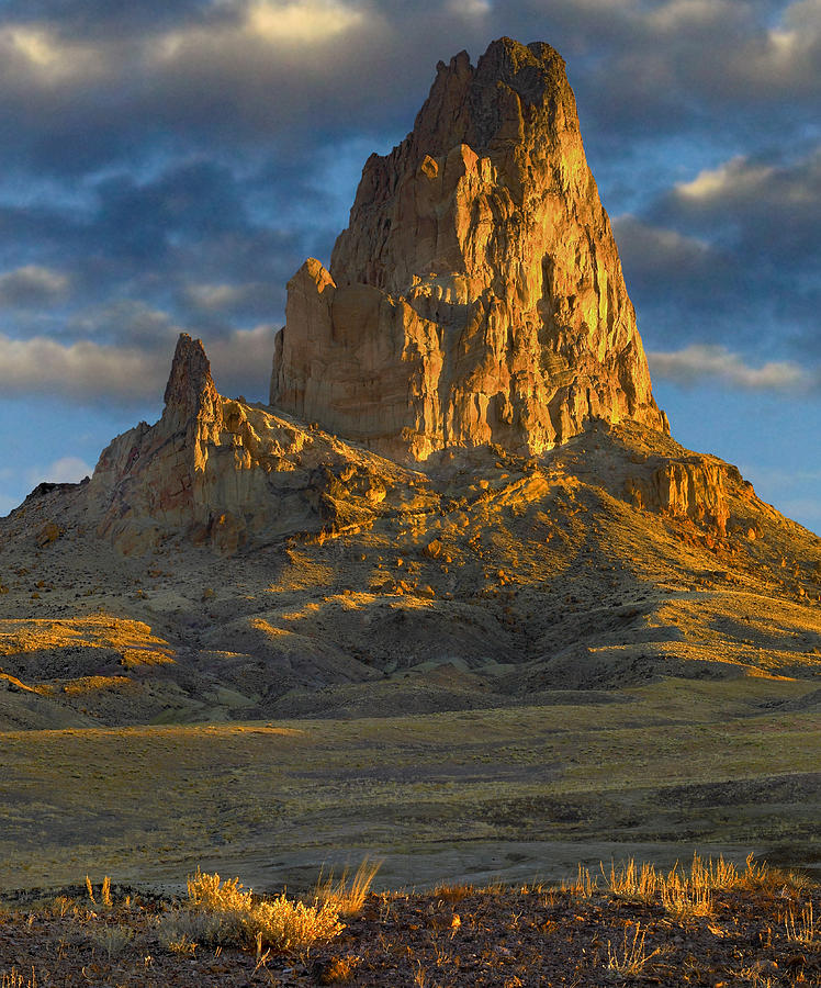 Landscape Photograph - Agathla Peak Monument Valley by Tim Fitzharris