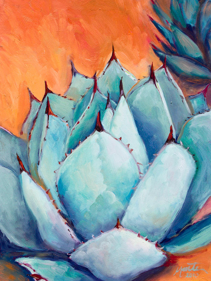 Nature Painting - Agave 1 by Athena Mantle