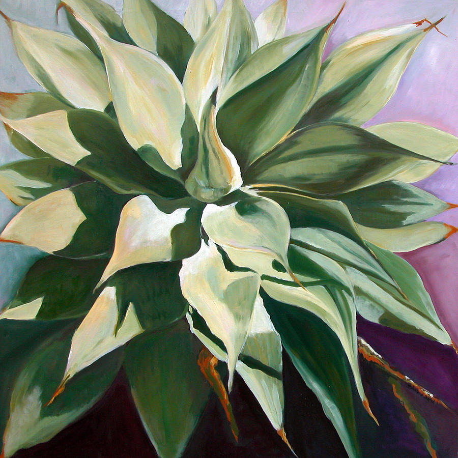 Agave 1 Painting by Synnove Pettersen