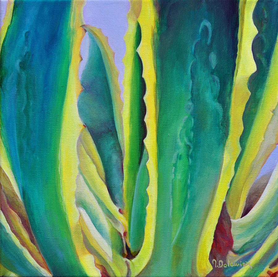 Agave Americaine Painting by Muriel Dolemieux