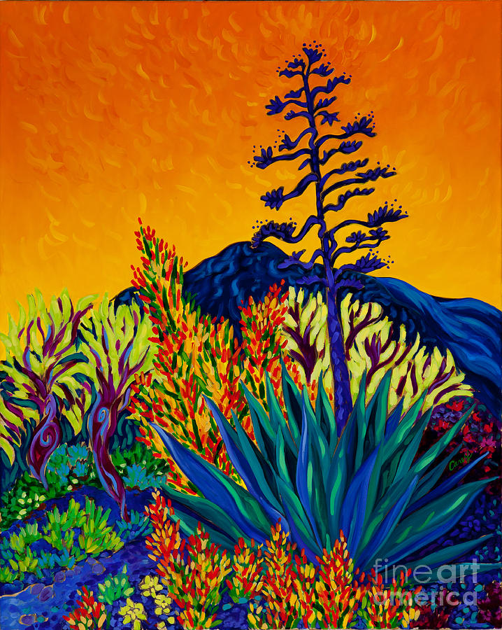 Agave Glow Painting by Cathy Carey