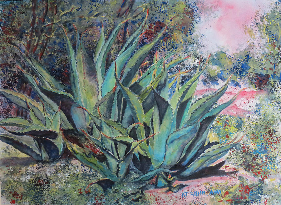 Agave Painting by Karen Riehm - Fine Art America