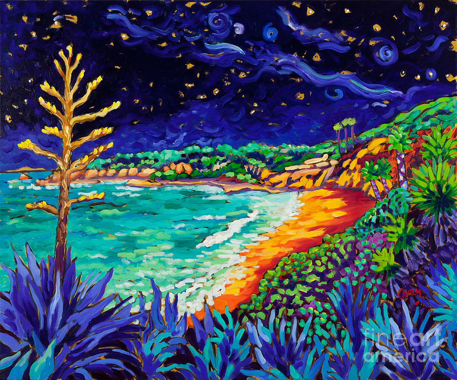 Agave Noche Painting by Cathy Carey