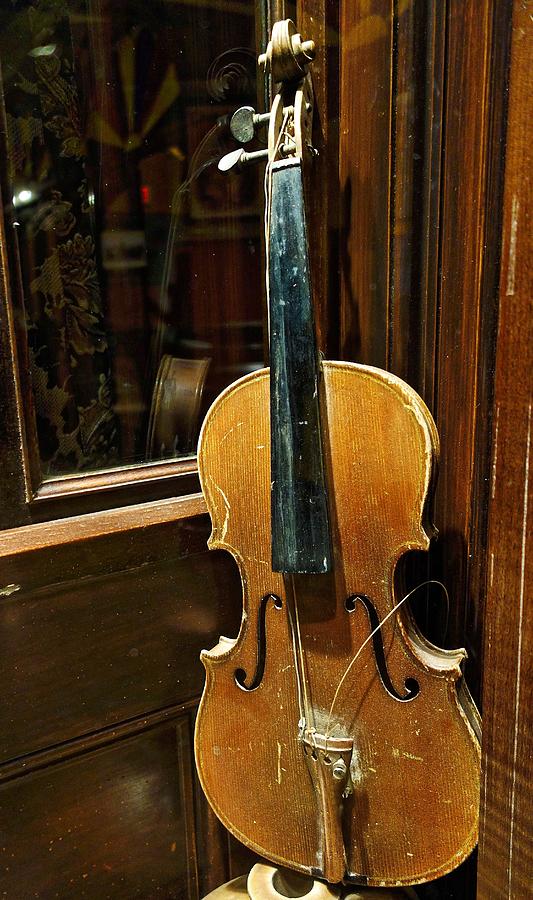 Aged Violin Photograph by Joan Reese