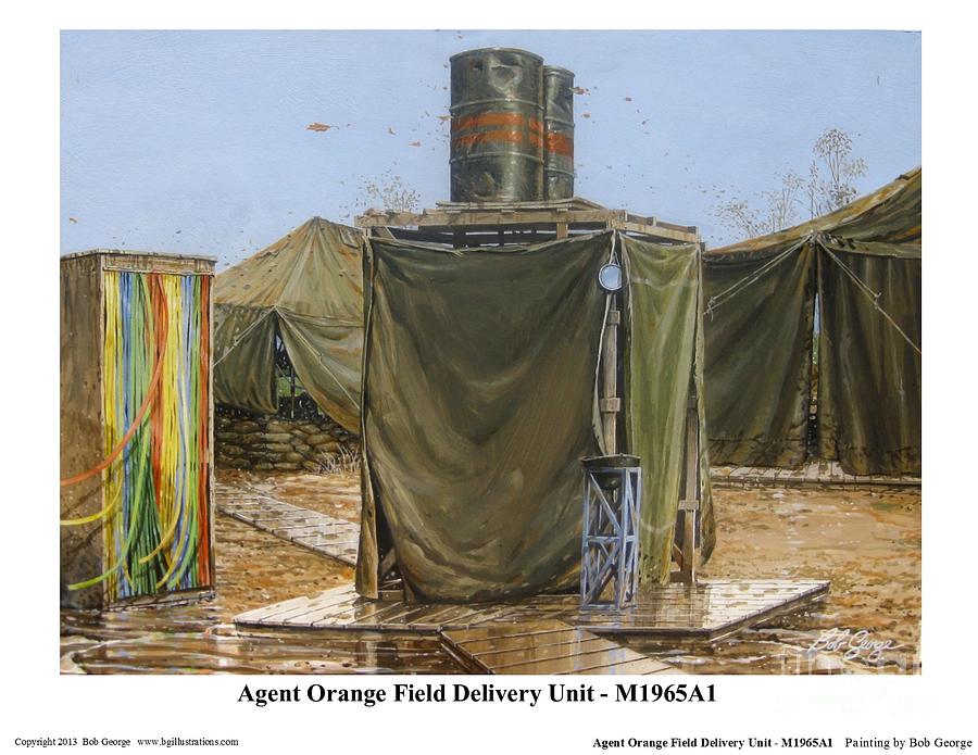 Agent Orange Field Delivery Unit Painting by Bob  George