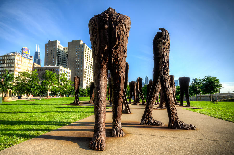 Agora Sculpture Walking Towards You Photograph by Anthony Doudt