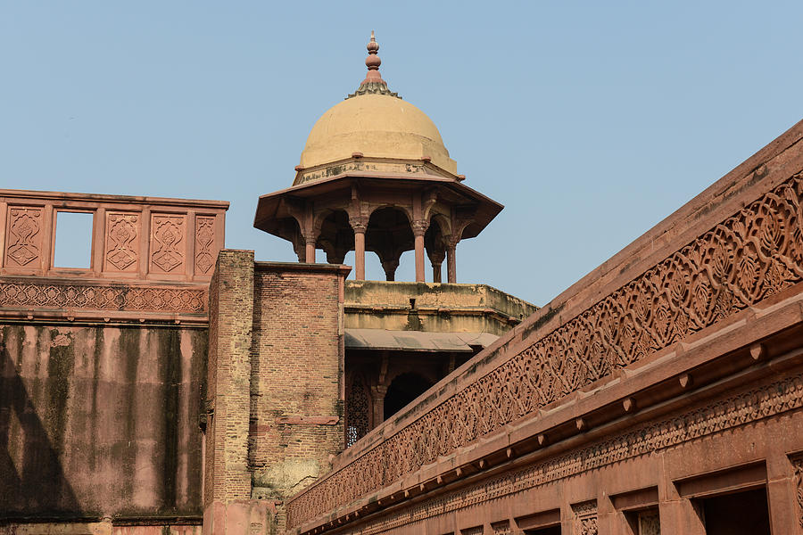 Agra Fort Tourist Destination in India Photograph by Brandon Bourdages