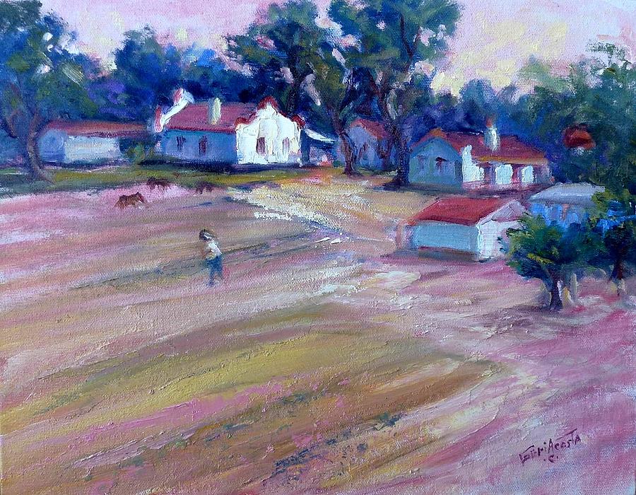 Agricultural Farm Painting by Geri Acosta
