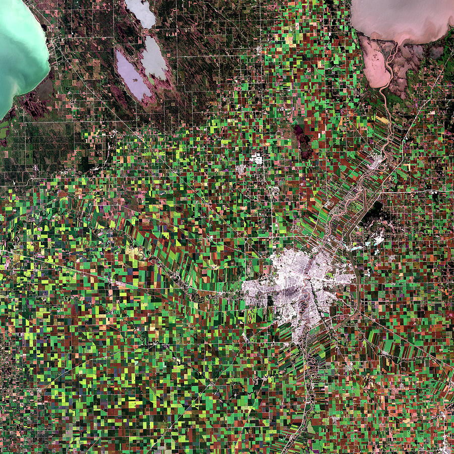 Agriculture In Winnipeg Photograph by Planetobserver/science Photo Library