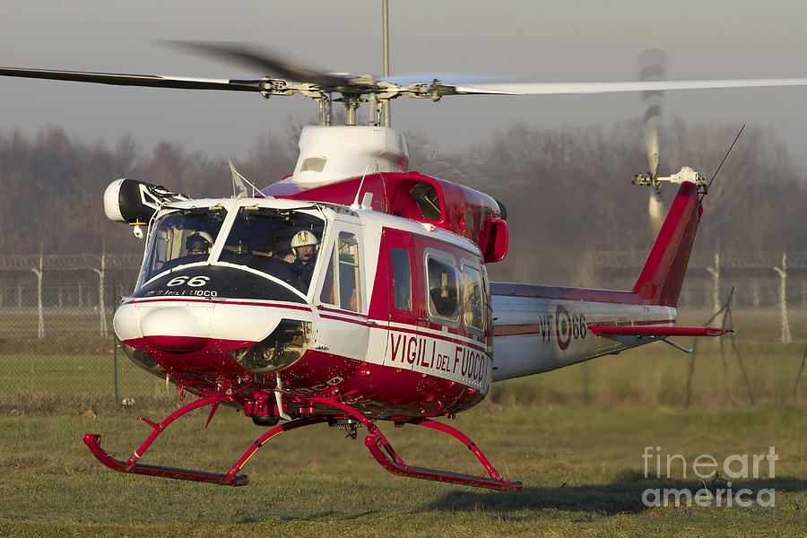 Agusta-bell 412sp Helicopter Of Italys Photograph
