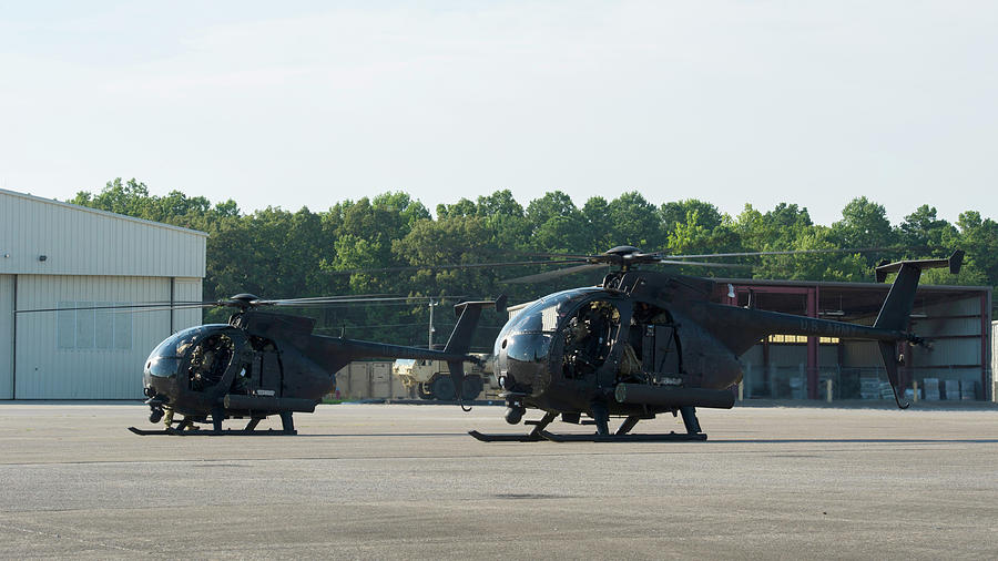 Ah 6 Little Bird Attack Helicopters Photograph By Stocktrek Images