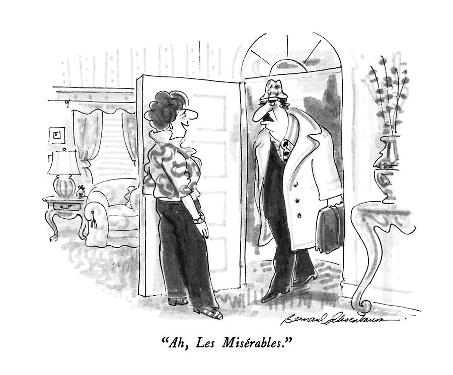 Ah, Les Miserables Drawing by Bernard Schoenbaum