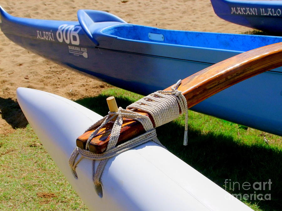 Outrigger Rigging -3 Photograph by Mary Deal