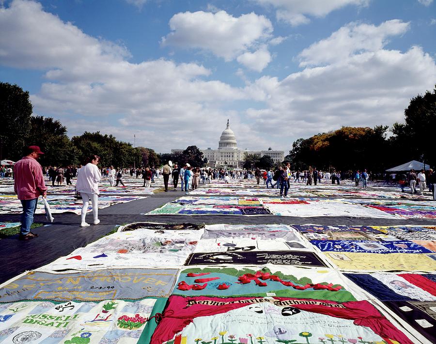 Aids Quilt Photograph by Carol M. Highsmith Archive, Library Of Congress