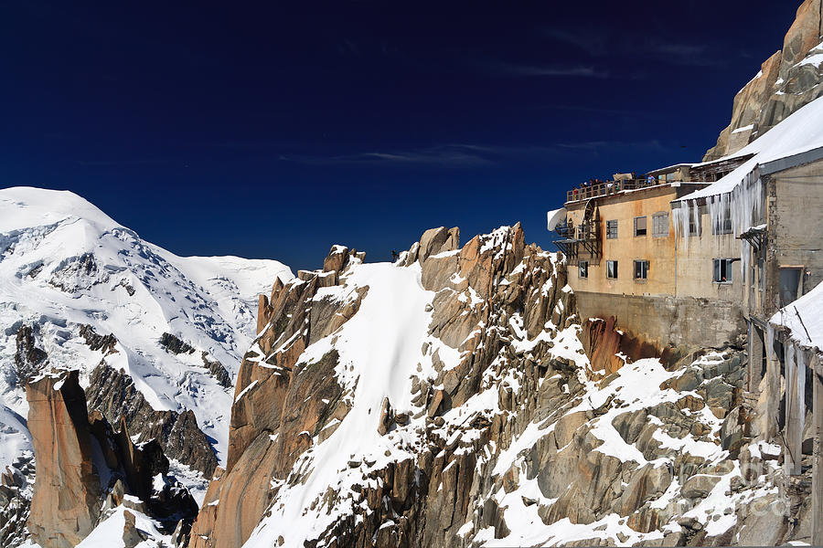 Nature Photograph - Aiguille du Midi -  Mont Blanc Massif by Antonio Scarpi
