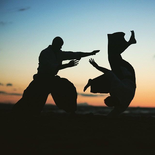 #aikido #art #matrialart #sunset #zen Photograph by Anna Jurkovska ...