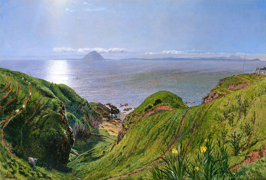 Ailsa Craig Painting by William Bell Scott