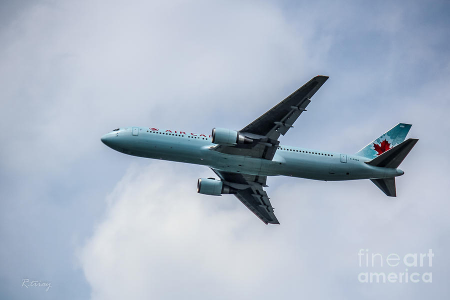 Airplane Photograph - Air Canada Boeing 767 by Rene Triay FineArt Photos